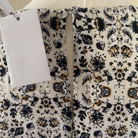 Club Monaco Oversized Silk Cap Sleeve Blouse - Picture 5 of 7